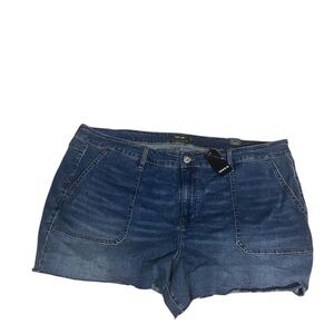 NWT Torrid Blue Jean Shorts Hi Ri 35 size 24